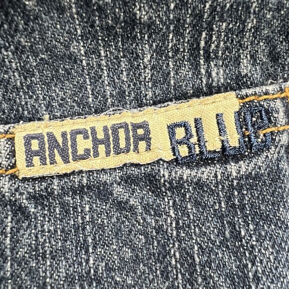 Anchor Blue Baggy Denim Shorts Men’s Size 30 Blue Y2K Hip Hop Streetwear - Picture 4 of 12